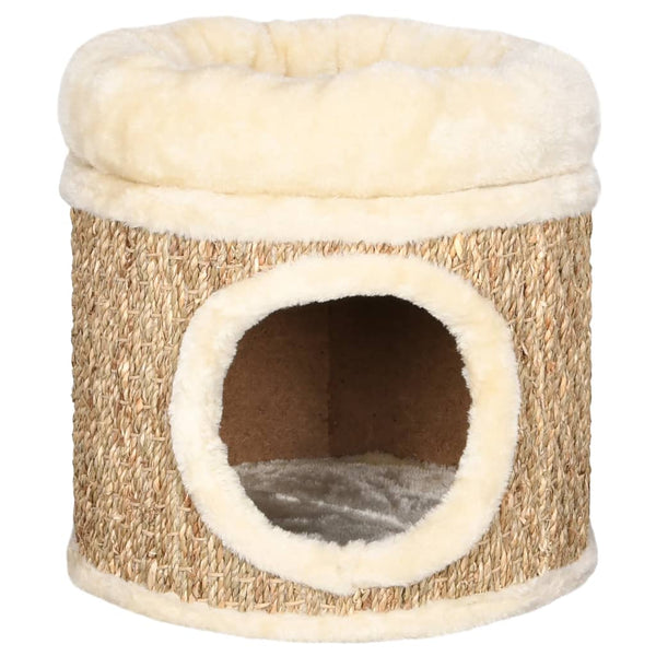 Cat House With Luxury Cushion 33 Cm Seagrass Cat Houses