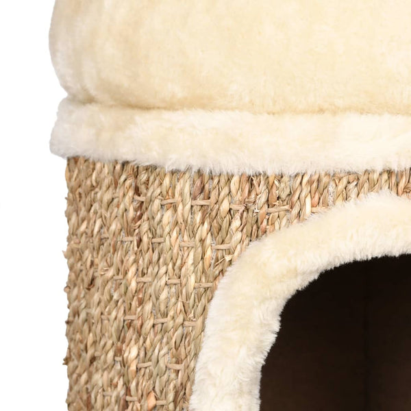 Cat House With Luxury Cushion 33 Cm Seagrass Cat Houses