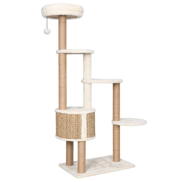 Vidaxl Cat Tree With Luxury Cushion And Scratching Post 148Cm Seagrass