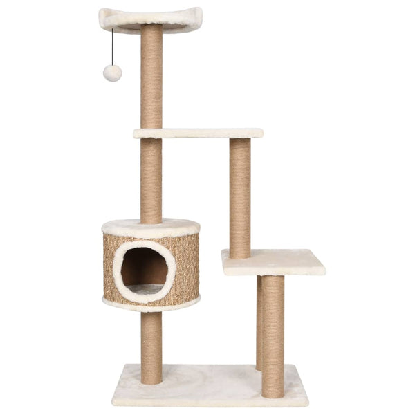 Cat Tree With Scratching Post 123Cm Seagrass Furniture & Scratchers