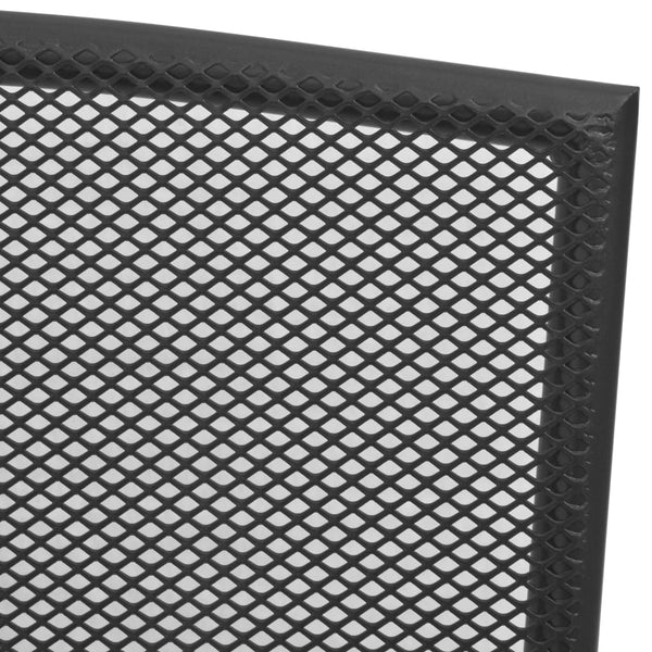 Outdoor Chairs 4 Pcs Mesh Design Anthracite Steel Patio Chairs