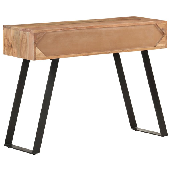 Console Table 100X35x76 Cm Solid Acacia Wood With Live Edges Tables