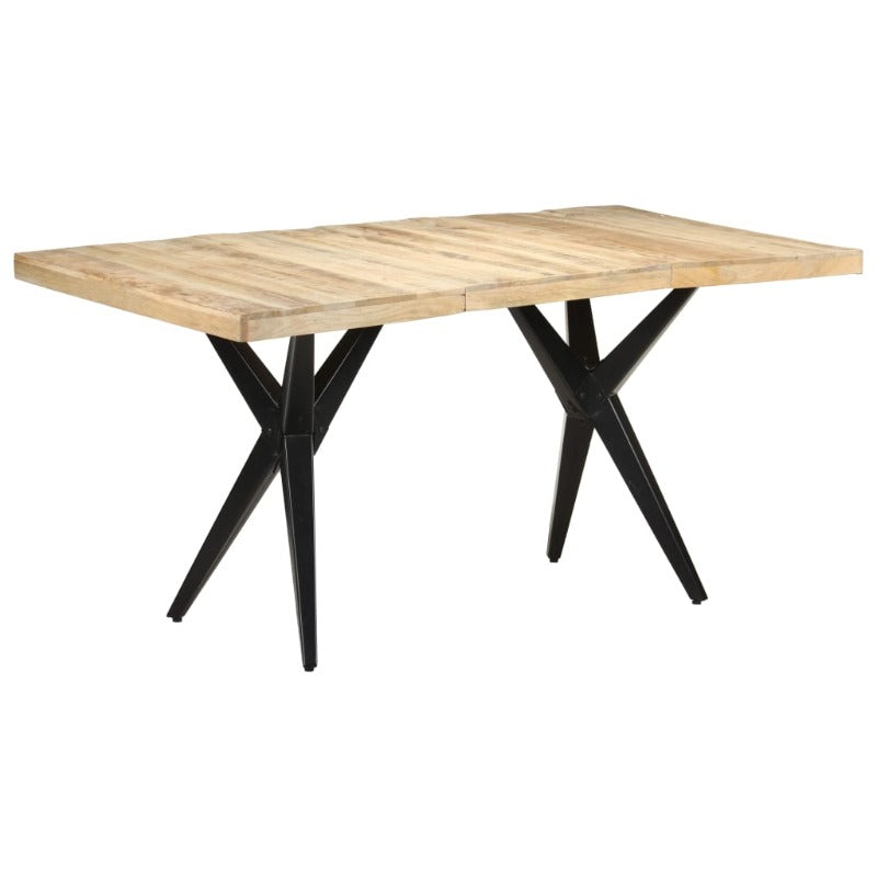 Dining Tables Dining Table 160X80x76 Cm Rough Mango Wood