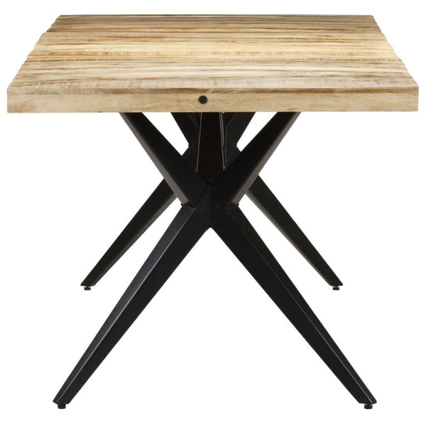 Dining Tables Dining Table 160X80x76 Cm Rough Mango Wood