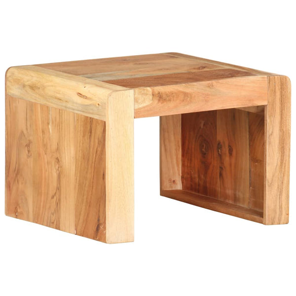 Side Table 43X40x30 Cm Solid Acacia Wood Side Tables