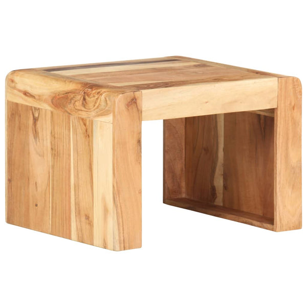 Side Table 43X40x30 Cm Solid Acacia Wood Side Tables