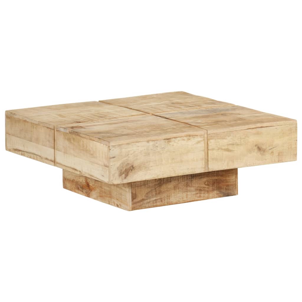 Coffee Table 80X80x28 Cm Solid Mango Wood Coffee Tables