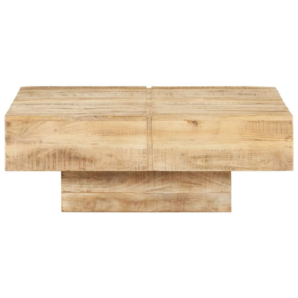 Coffee Table 80X80x28 Cm Solid Mango Wood Coffee Tables
