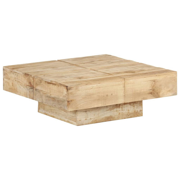 Coffee Table 80X80x28 Cm Solid Mango Wood Coffee Tables