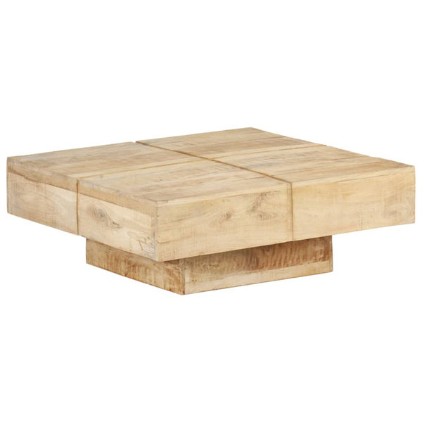 Coffee Table 80X80x28 Cm Solid Mango Wood Coffee Tables
