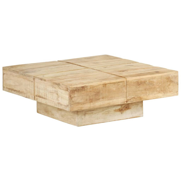 Coffee Table 80X80x28 Cm Solid Mango Wood Coffee Tables
