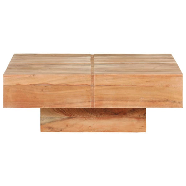 Coffee Table 80X80x28 Cm Solid Acacia Wood Coffee Tables