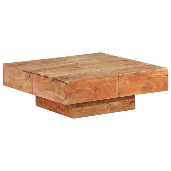 Coffee Table 80X80x28 Cm Solid Acacia Wood Coffee Tables