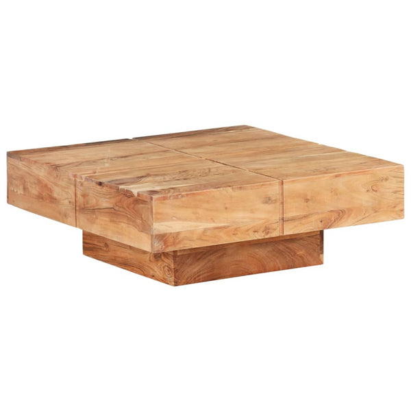 Coffee Table 80X80x28 Cm Solid Acacia Wood Coffee Tables