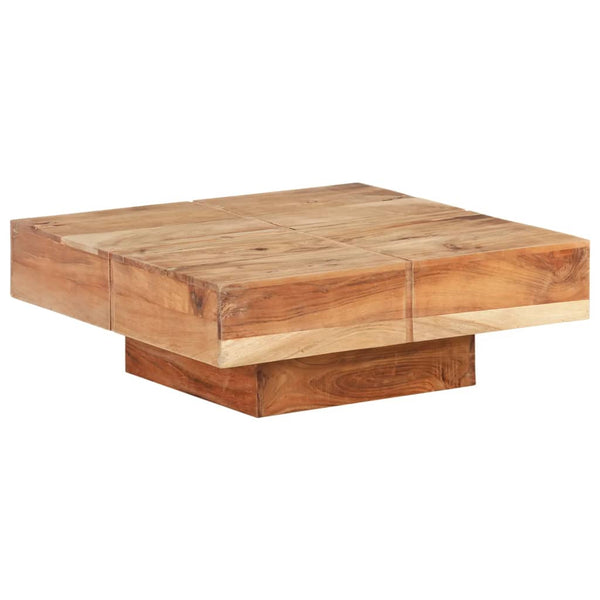 Coffee Tables Coffee Table 80X80x28 Cm Solid Acacia Wood