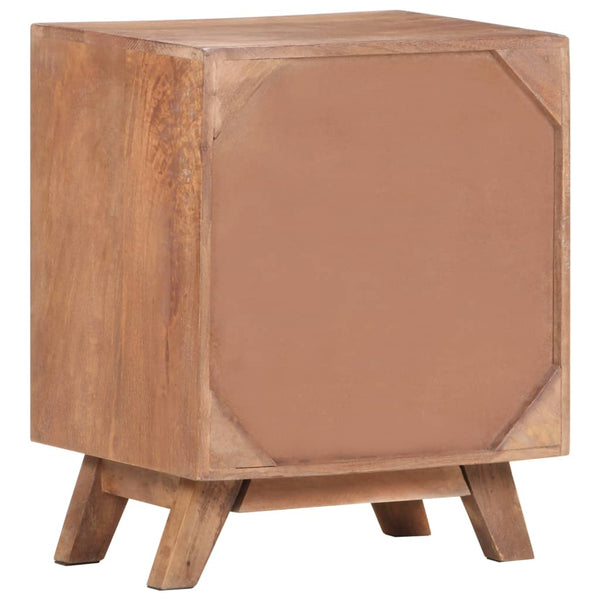 Bedside Cabinet 40X30x50 Cm Solid Mango Wood Bedside Tables