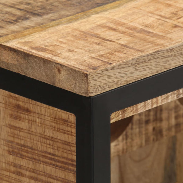 Wine Cabinet 62X33x78.5 Cm Rough Mango Wood Racks