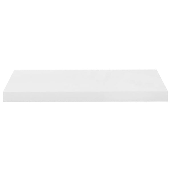 Floating Wall Shelves 4 Pcs High Gloss White 60X23.5X3.8 Cm Mdf Bookshelves