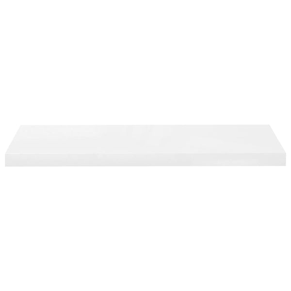 Vidaxl Floating Wall Shelf High Gloss White 80X23.5X3.8 Cm Mdf Wall Shelves