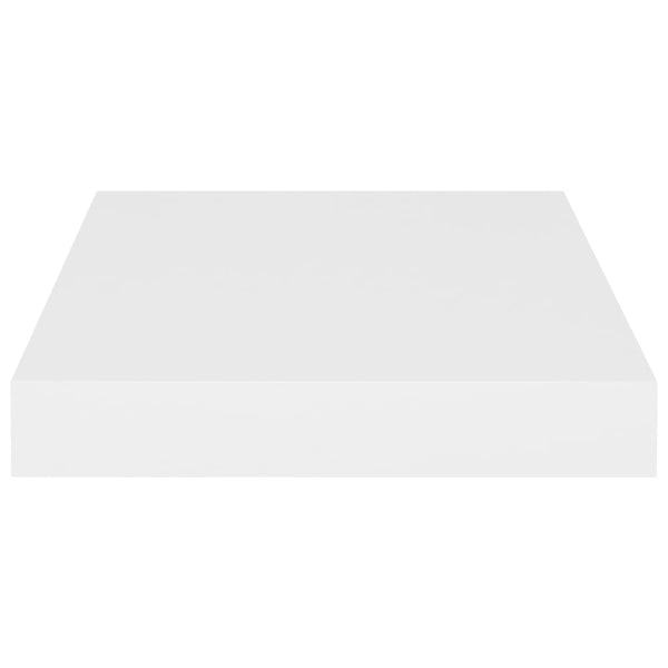 Wall Shelves Floating 2 Pcs White 23X23.5X3.8 Cm Mdf