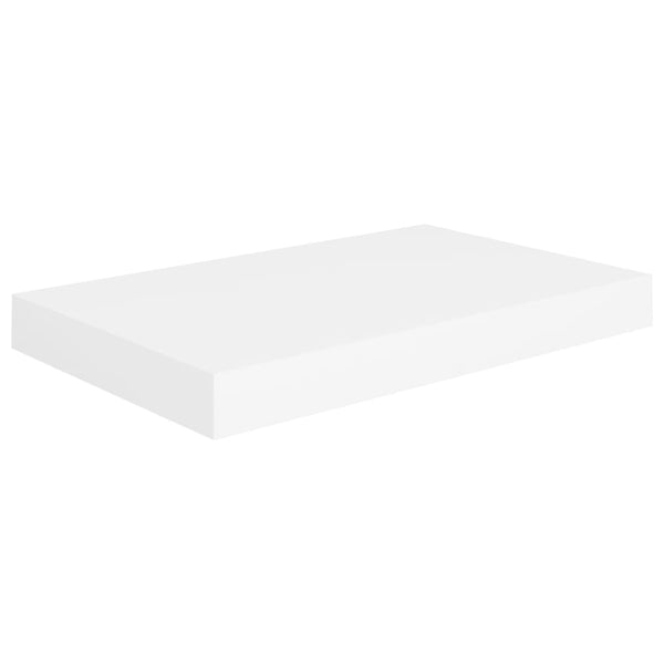Floating Wall Shelves 2 Pcs White 40X23x3.8 Cm Mdf Bookshelves
