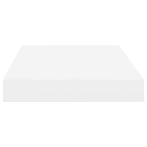 Floating Wall Shelves 2 Pcs White 40X23x3.8 Cm Mdf Bookshelves