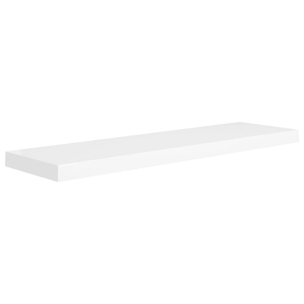 Vidaxl Floating 2 Pcs White 90X23.5X3.8 Cm Mdf Wall Shelves