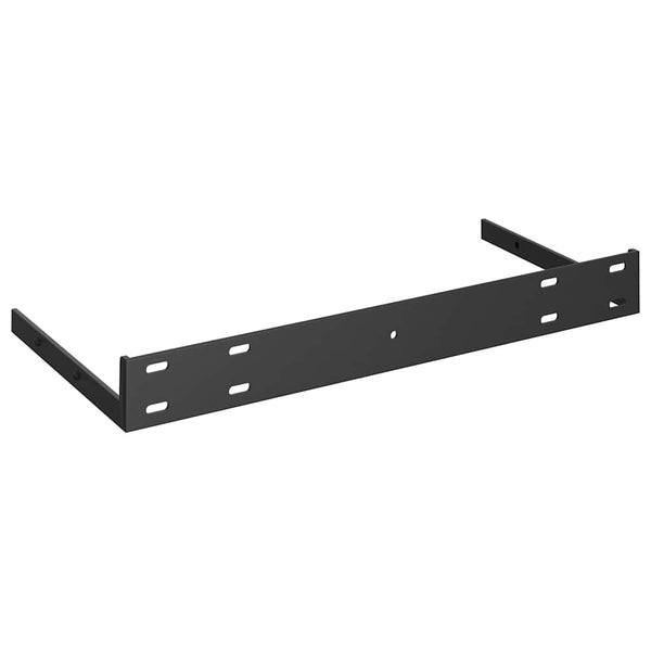 Vidaxl Floating Wall Shelf Black 50Cm Mdf Wall Shelves