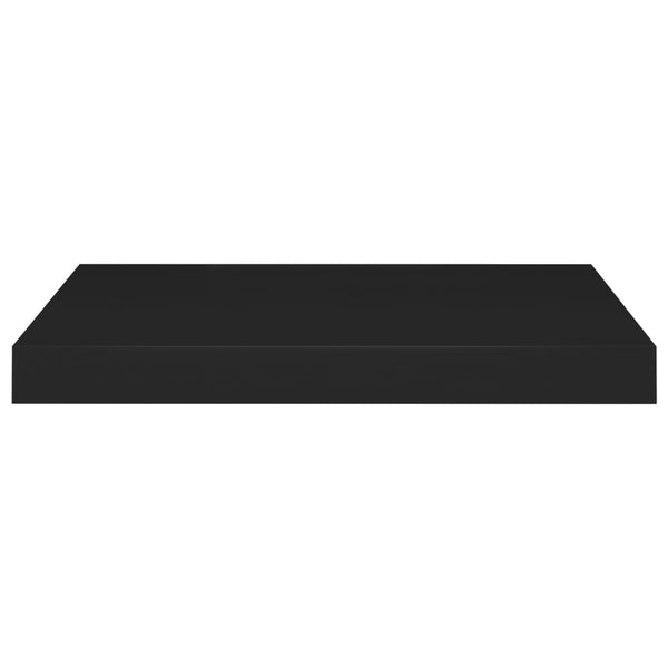 Floating Wall Shelf Black 50X23x3.8 Cm Mdf Wall Shelves