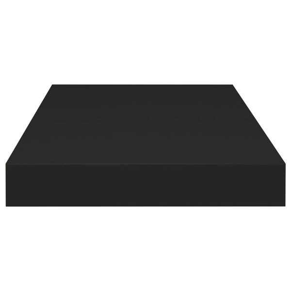 Floating Wall Shelf Black 50X23x3.8 Cm Mdf Wall Shelves