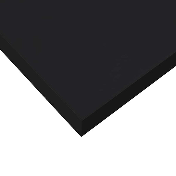 Vidaxl Floating Wall Shelf Black 60Cm Mdf Metal Wall Shelves