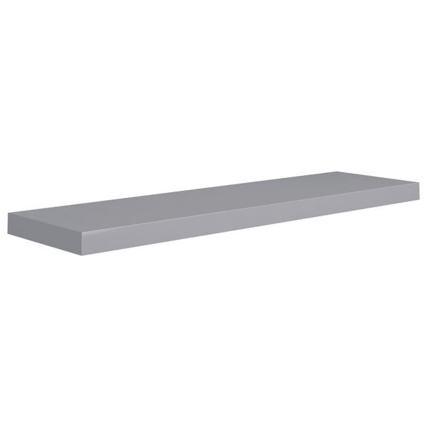 Floating 2 Pcs Grey 90X23.5X3.8 Cm Mdf Wall Shelves