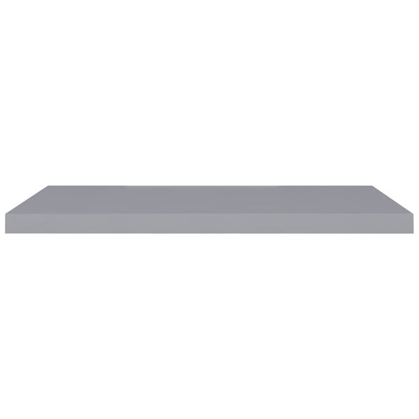 Floating 2 Pcs Grey 90X23.5X3.8 Cm Mdf Wall Shelves
