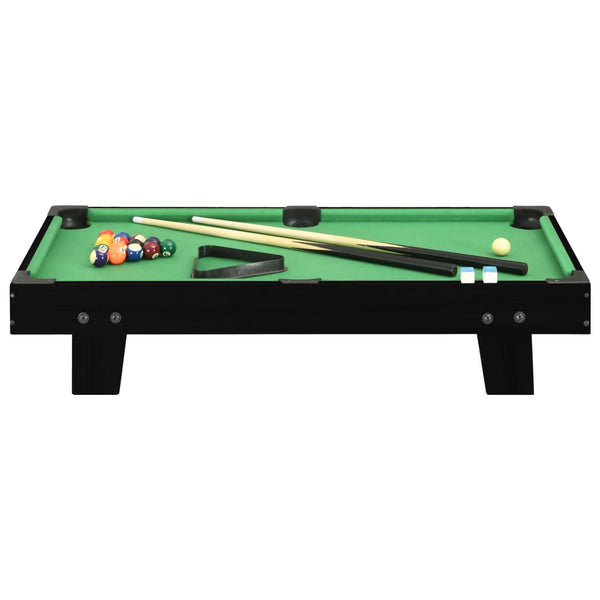 3 Feet Mini Pool Table 92X52x19 Cm Black And Green Billiard Tables