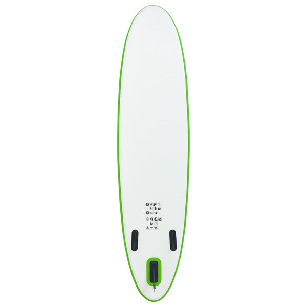 Inflatable Stand Up Paddle Board Set Green And White