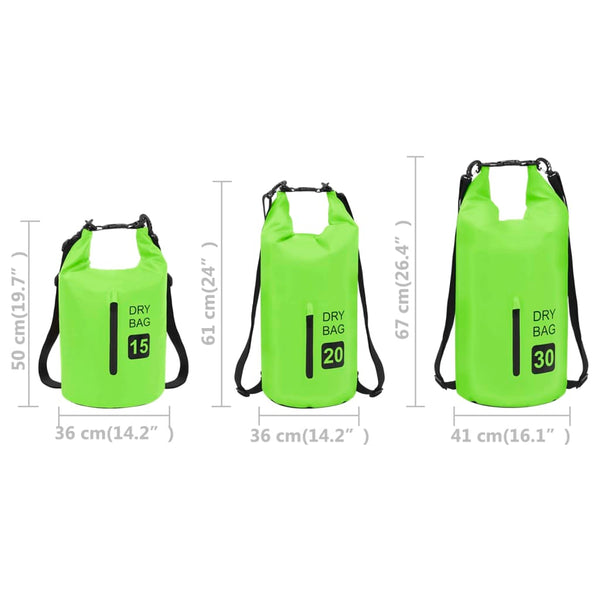 Dry Bag With Zipper 20 L Pvc
