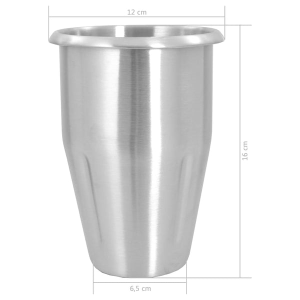 Vidaxl Milkshake Mixer Stainless Steel 1 L Countertop Blenders