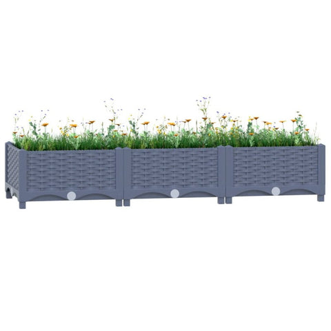 Polypropylene Raised Garden Bed 120 Centimetre X 40 23 Outdoor Planter Raised Garden Beds