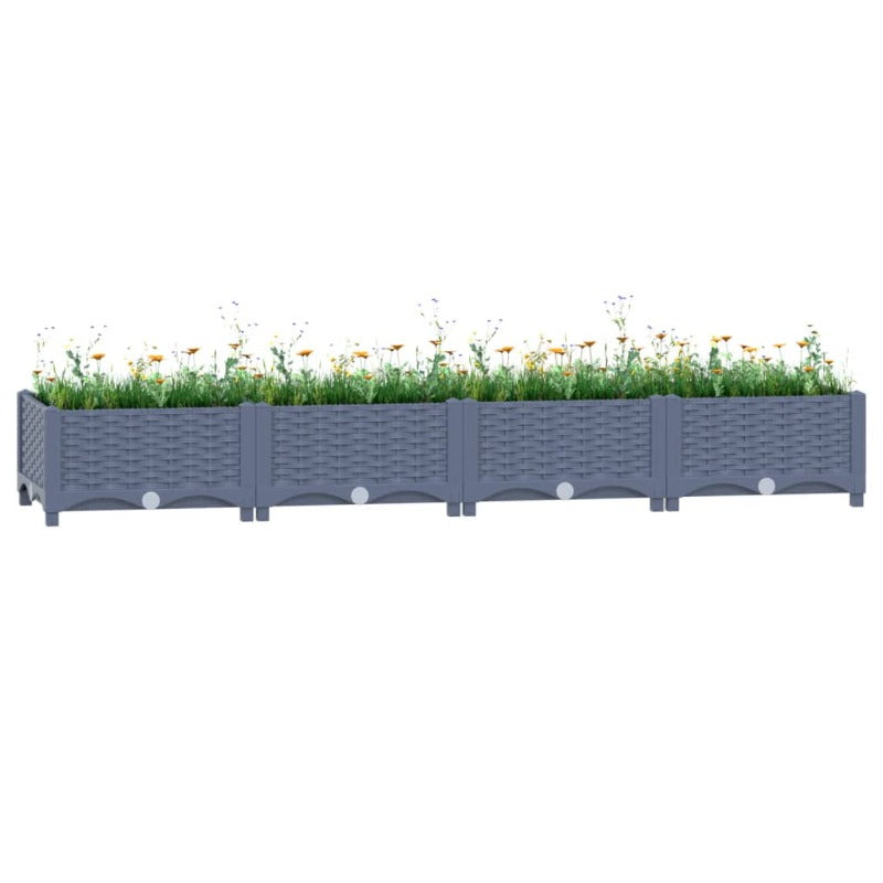 Polypropylene Raised Garden Bed Durable Outdoor Planting 160 Centimetre Raised Garden Beds