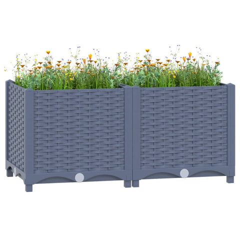 Raised Garden Beds Raised Bed 80X40x38 Cm Polypropylene