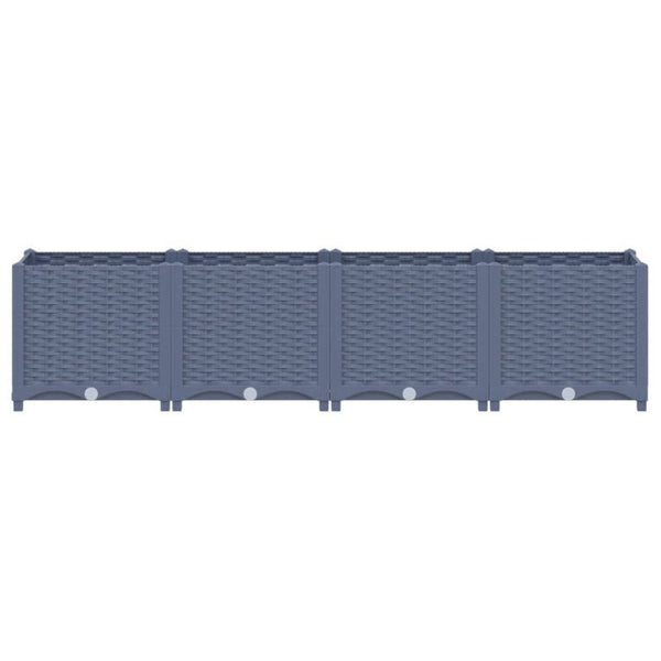 Vidaxl Raised Bed 160X40x38cm Polypropylene Raised Garden Beds