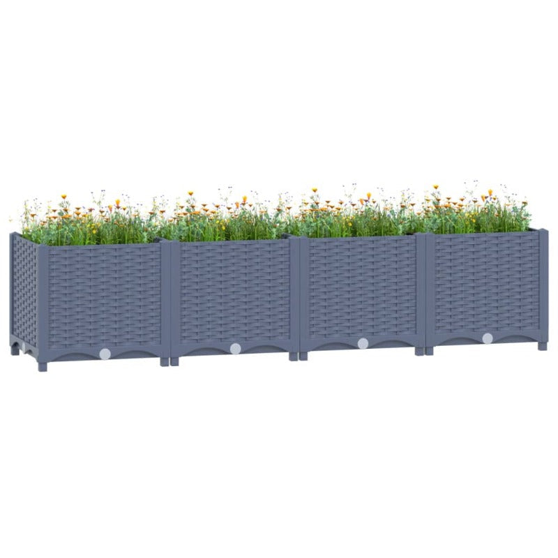 Vidaxl Raised Bed 160X40x38cm Polypropylene Raised Garden Beds