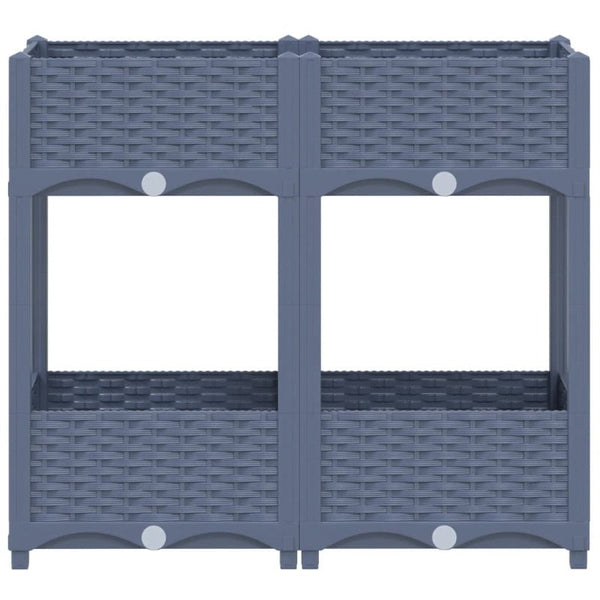 Raised Garden Beds Raised Bed 80X40x71 Cm Polypropylene