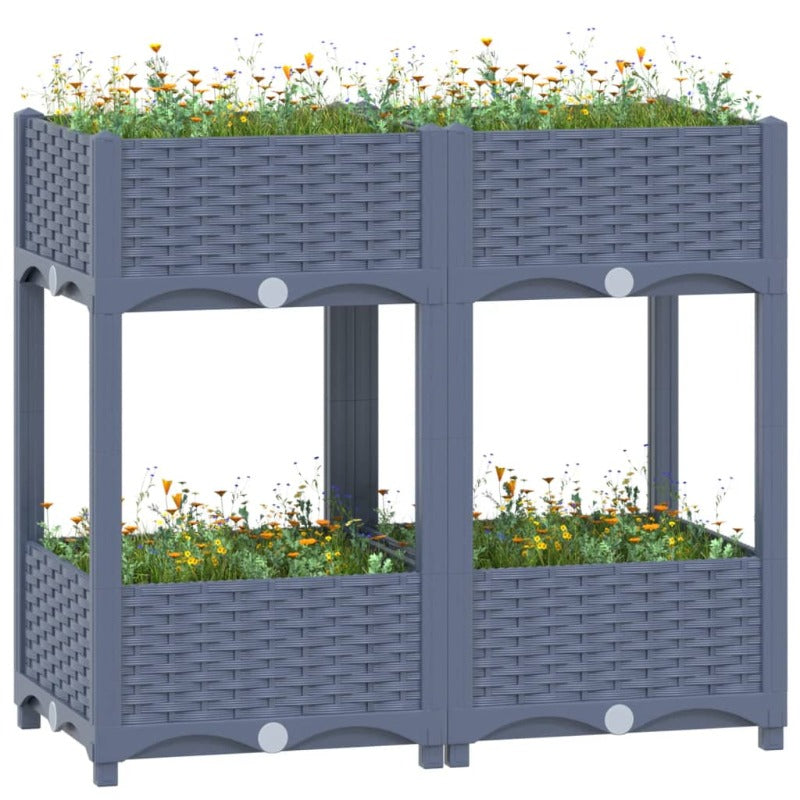 Raised Garden Beds Raised Bed 80X40x71 Cm Polypropylene