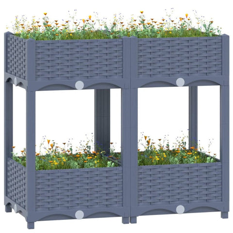 Raised Garden Beds Raised Bed 80X40x71 Cm Polypropylene