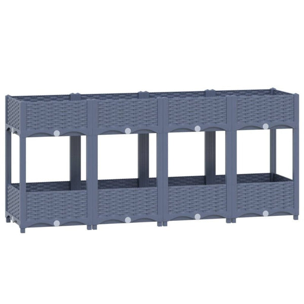 Raised Garden Beds Raised Bed 160X40x71 Cm Polypropylene