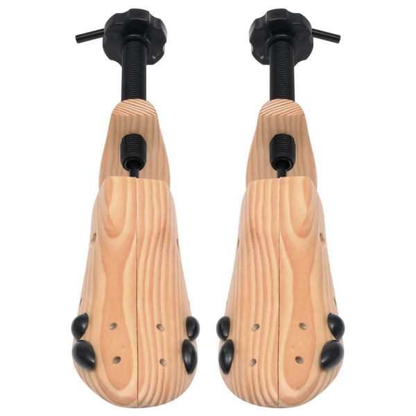 Shoe Trees 2 Pairs Size 41-46 Solid Wood Pine