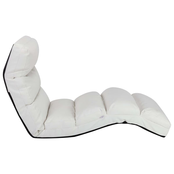 Folding Floor Chair White Faux Leather Sofas Armchairs & Couches