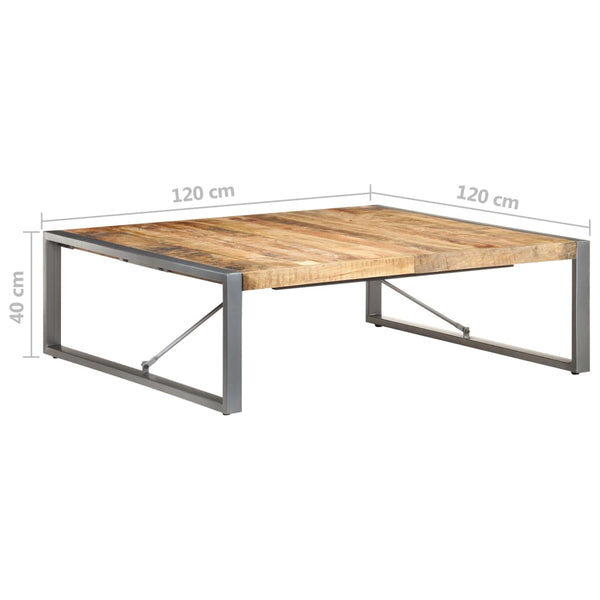 Coffee Table 120X120x40 Cm Solid Wood Mango Coffee Tables