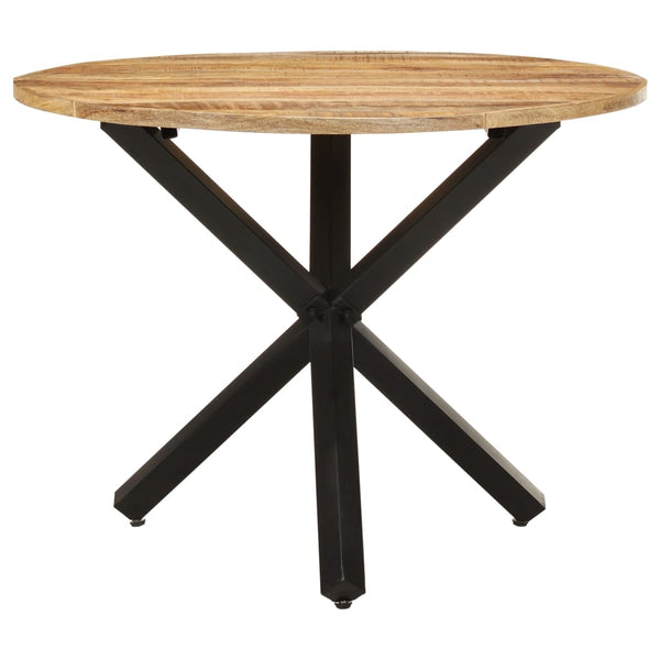 Dining Tables Dining Table Round 100X100x75 Cm Rough Mango Wood